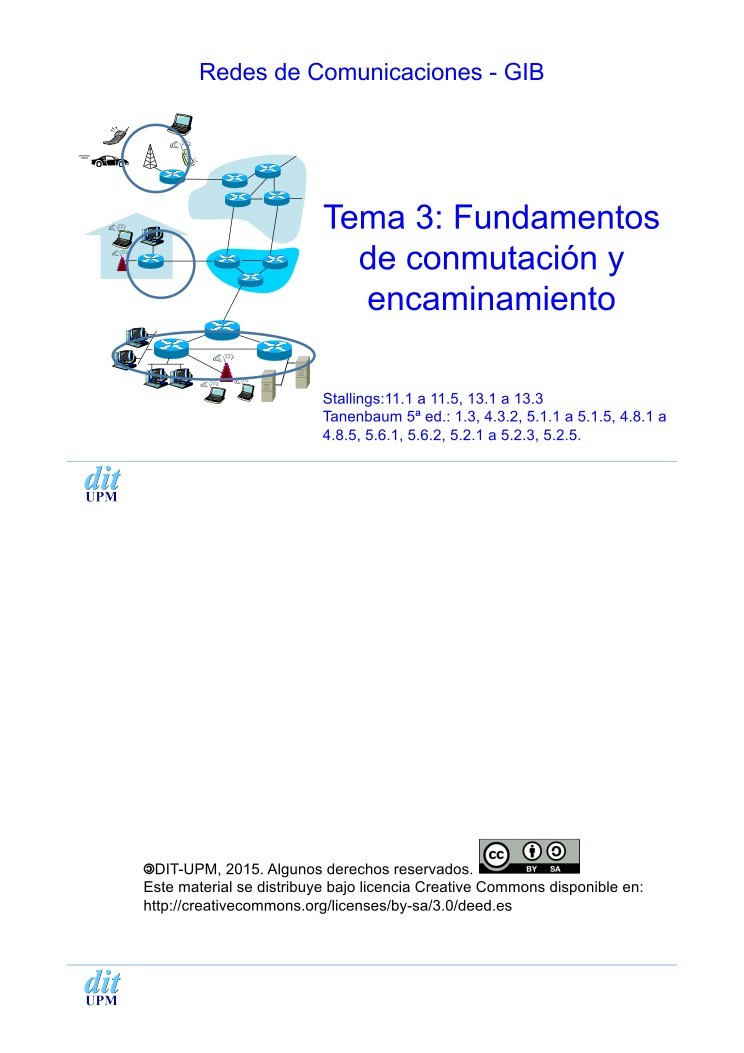 Imágen de pdf Tema 3: Fundamentos de conmutación y encaminamiento